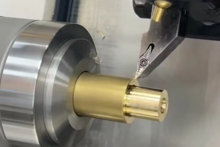 CNC turning of a precision rotational metal component